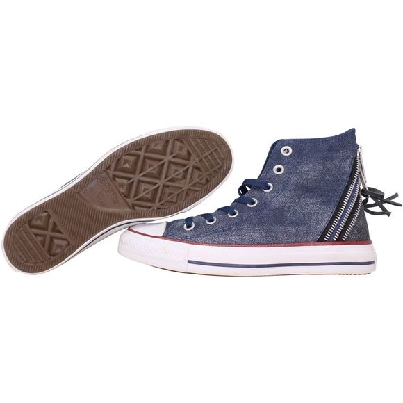 Converse Shoes - Converse Chuck Taylor Tri Zip Hi Navy/Red-White 545021C Women's